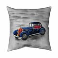 Fondo 26 x 26 in. Vintage Blue Toy Car-Double Sided Print Indoor Pillow FO2793182